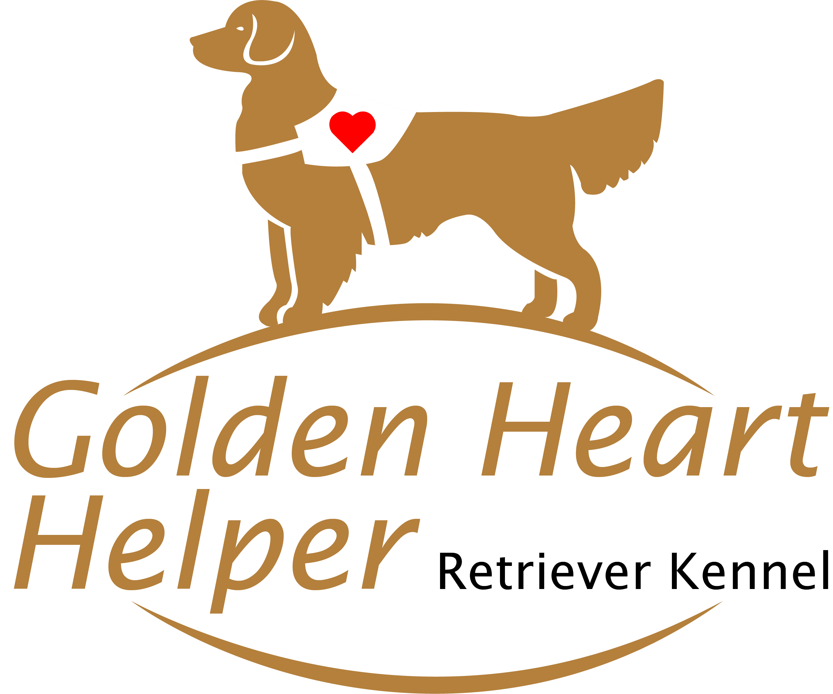 Golden Heart Helper - Golden Retriever kennel